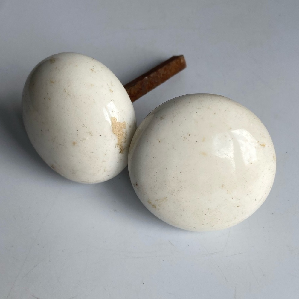 Antique White Porcelain Doorknobs
